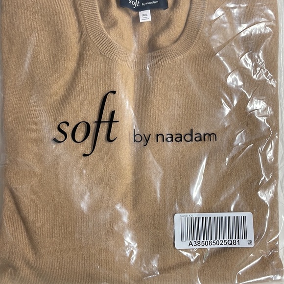 Camel crewneck men’s sweater by NAADAM - Soft Collection. 💯 cashmere 🎉 - Picture 6 of 6